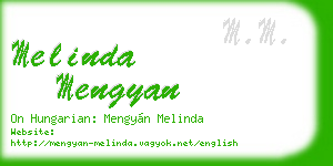 melinda mengyan business card